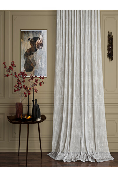 OnyxHome Bamboo Slub Tulle Curtain