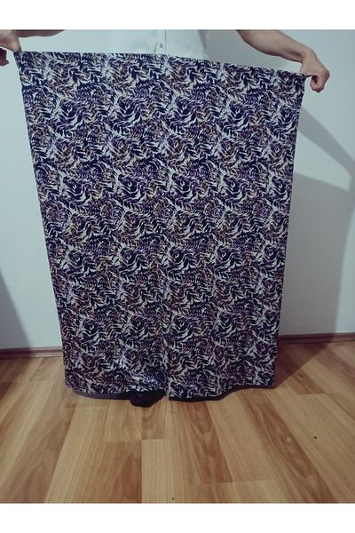 hoaryage 100% Cotton Elastic Waist Patterned Combed Cotton Fabric Maxi Size Mother Skirt, Prayer Skirt Size 38 100 kg