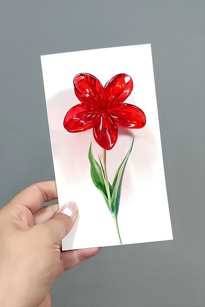 RBY Red Lotus Buckle 6 cm (Without Card)