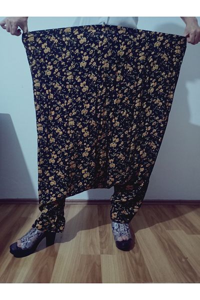 hoaryage Adana Shalwar Viscose Press Fabric, Authentic Bohemian Patterned Shalwar with Pockets 100% Cotton 38 Size 100 kg