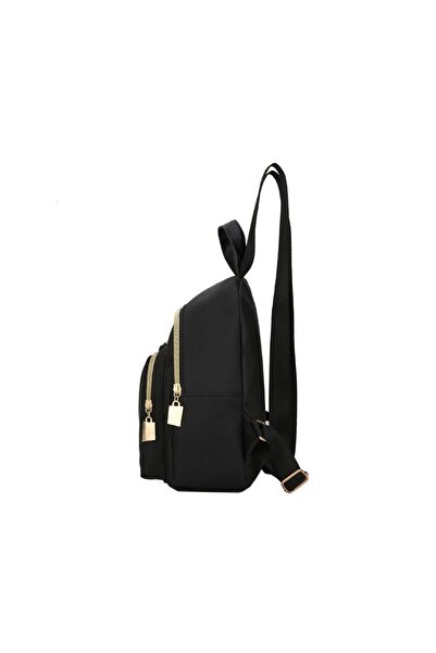 OEM Rucsac mini pentru femei, negru, 27 x 14 x 23 cm