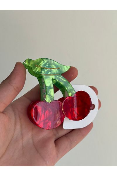 EliraToka Women - Girl Cherry Strawberry Bone Clip 1 Piece