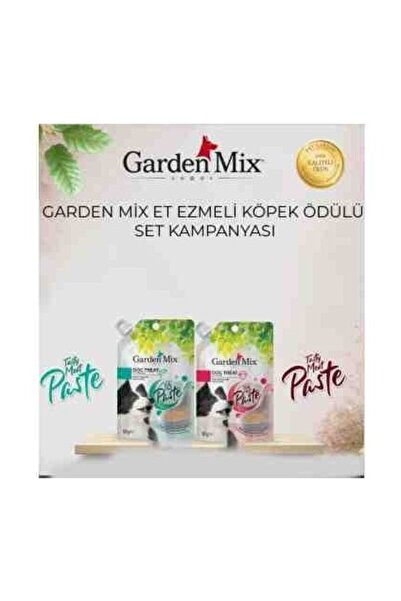 Gardenmix Garden Mix Kuzu Eti Ezmeli ve Somon Eti Ezmeli Köpek Ödül Mama Seti