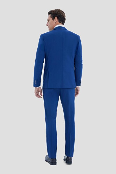 Sabri Özel Mono Yaka Takım Elbise İndigo