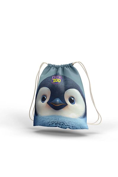 Kokopatik Kokozoo Penguin Drawstring / Drawstring Bag