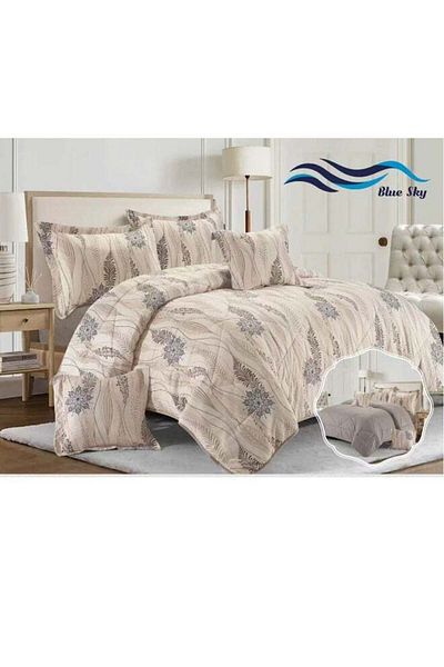Generic Microfiber Single Bed Comforter Set, Reversible Design, 4-Piece, 230x170 cm