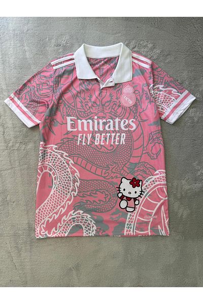 SENTİNEL WEAR Hello Kity Madrid Embroidered Jersey T-Shirt