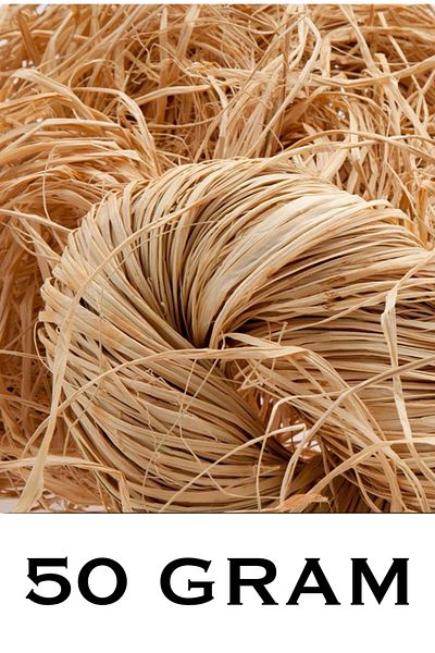 edalle Natural Raffia, Natural Rope, Banana Fiber 50 Grams