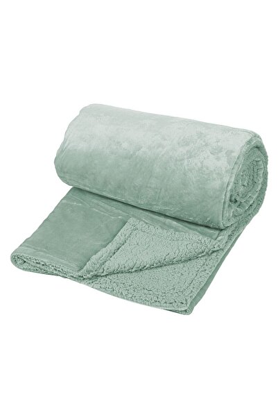 Vervo.ro Plain Velvet Blanket, Mint, 200x150 cm