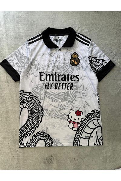 SENTİNEL WEAR Hello Kity Madrid Embroidered Jersey T-Shirt