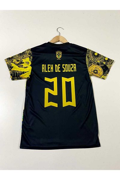 Lion Spor Brazil alex de souza custom concept jersey (yellow)