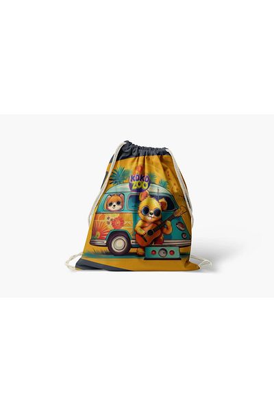 Kokopatik Kokozoo Safari Bear Drawstring / Drawstring Bag