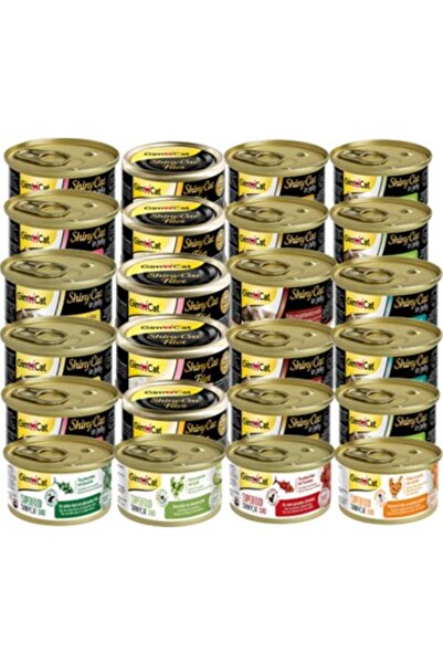 Gimcat Shinycat Süper Karışık Konserve Yetişkin Kedi Maması 12 x 70 G