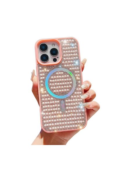 Toybox Shining Star and Pearl Diamond Magsafe Phone Case - iPhone 15 Pro Max