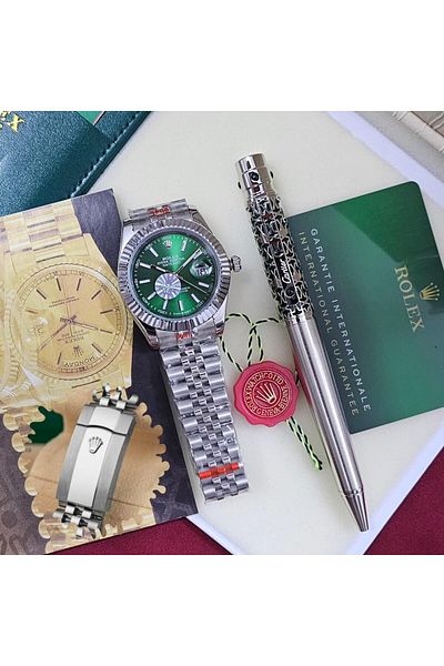 HOUR Cartier pen and Rolex watch set