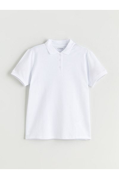 LC Waikiki New Season Polo Neck Basic Girls T-Shirt 2-Piece - W51138Z4