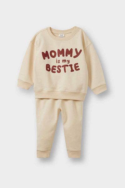 DeFacto Baby Boy 2 Piece Set Printed Sweatshirt Sweatpants E8999A525Wn