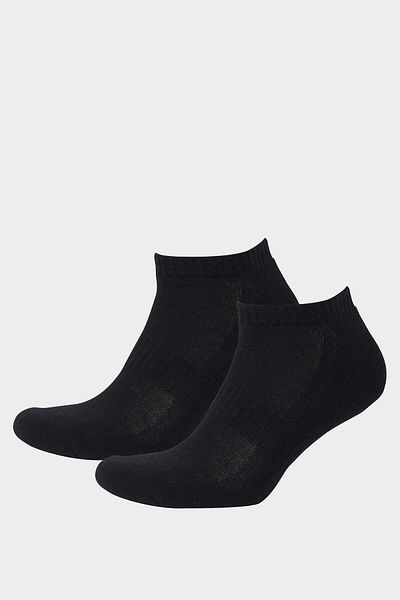 DeFacto Men's 2-Piece Cotton Short Sports Socks F5268Axns