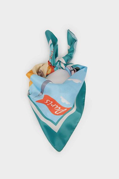 DeFacto Women's Paris Themed Scarf G0798Axns
