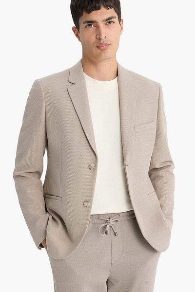 DeFacto Modern Fit Buttoned Pocket Blazer Jacket F2347Ax25Au