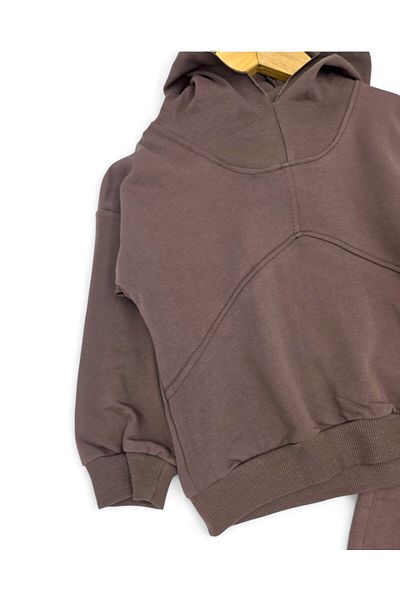 Egelite Boys' Seasonal Hooded 2-3-4-5-6 Years Old 2 Thread Bottom Top Tracksuit Set