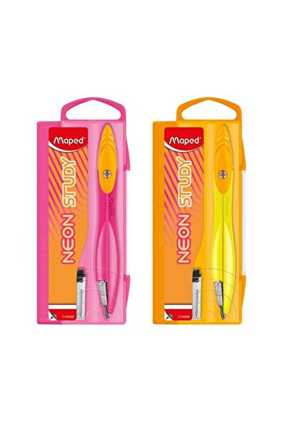 Maped Study Uçlu Pergel + Uç Kutusu Neon (Karışık Renk 1 Adet) 199500