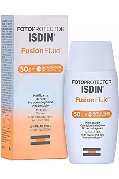 ISDIN فوتوبروتيكتور SPF 50+ فيوجن ووتر 50 مل، عبوة من قطعة واحدة