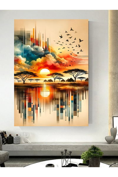 ESLEM MANZARA BASKILI KANVAS TABLO