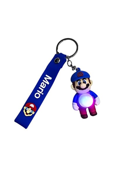 SeaBubbles Lighted Mario Children's Keychain Standard Blue