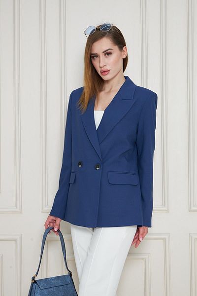 LOVELF 2 Button Double Breasted Polyviscose Jacket Saks