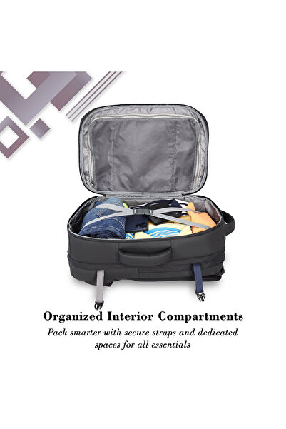 Lavie Sport Quest 45L Laptop Overnighter Backpack|Raincover| For Men & Women |Boys & Girls (Black)