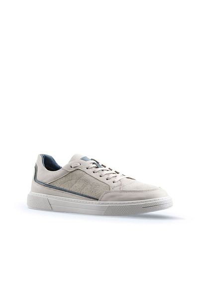 Bueno Shoes Beige Blue Multi Leather Men's Sports Shoes 16Ma7084