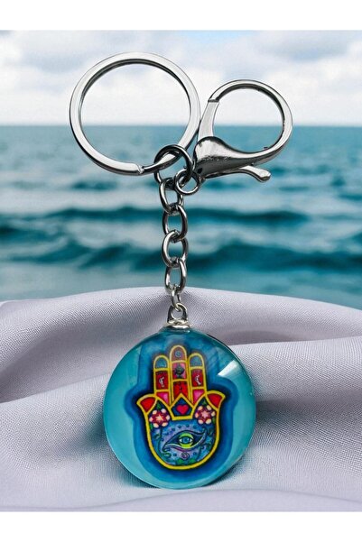 GALATA GIFT سلسلة مفاتيح معدنية مستديرة، حلقة مفاتيح مطلية بالإيبوكسي، قطر 3 ...