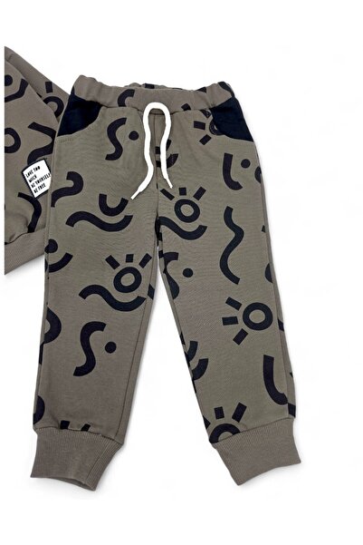 Ege Bebek Σετ αθλητική φόρμα για αγόρια με στάμπα με 3 κλωστές χωρίς σαρντόν