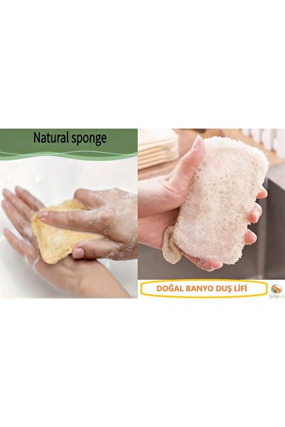 SİNKA Natural Pumpkin Scrub Fiber Anti-Cellulite, Ingrown and 100% Natural