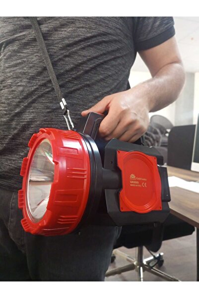 farissu GK6689 Uzun Menzilli 10W LED Projektör El Feneri – 8000mAh Şarjlı