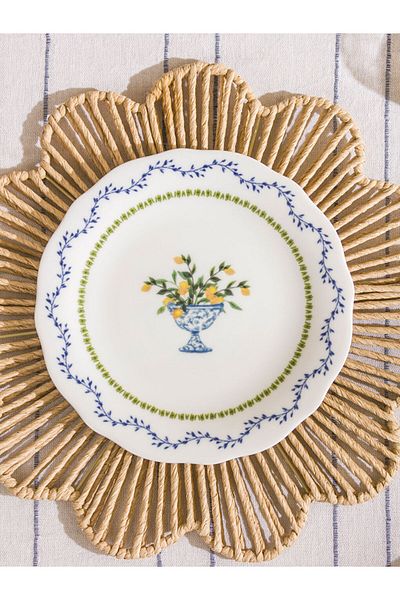 LC Waikiki Quality Parts from Celebi Store |   Mixed Printed Ceramic Cake Plate 21 cm