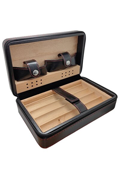 Falconetti Siyah Deri Seyahat Humidoru kb92sy