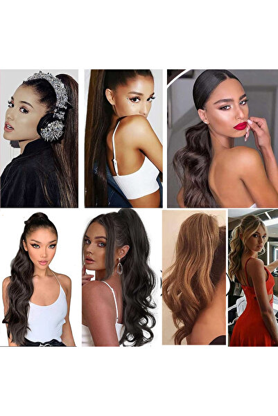 CREST E-TİCARET حذاء مرن على شكل ذيل حصان مموج - أسود