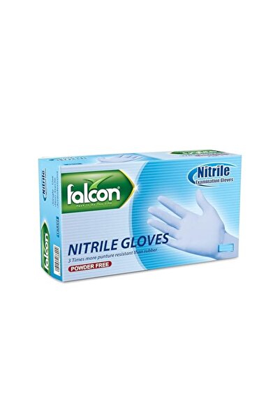 Generic قفازات فالكون النتريل - زرقاء خالية من البودرة (صغيرة) - 100 قطعة