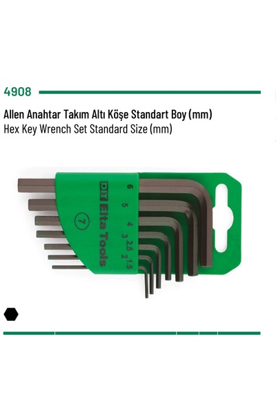 Elta Alyan (Allen) AnahtarTakımı Altı Köşe 9 Parça