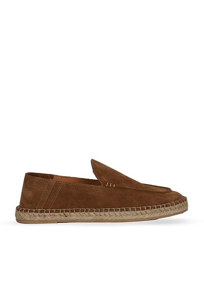 Bueno Shoes Tan Suede Men's Espadrille Shoes 14Mafr100