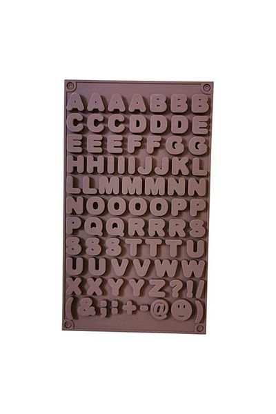 Generic Silicone Alphabet & Number Chocolate Mould