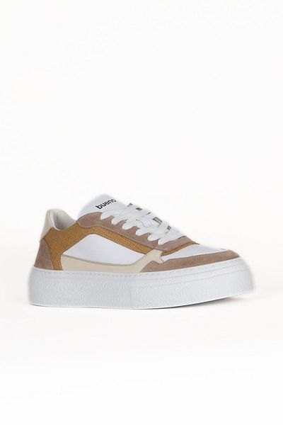Bueno Shoes Beige White Multi Leather Men's Sports Shoes 16Ma8203