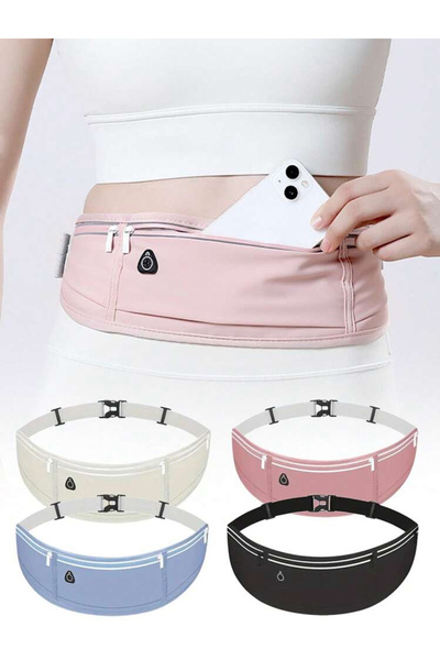 La Saade SportEase Belt-Pembe Spor, Koşu, Bisiklet Telefon, Kulaklık İçin Bel...