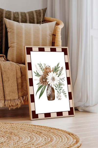 Dekorsiahome Τραπέζι σαλονιού κουζίνας με ξύλινο σκελετό μονοκόμματο TK1309