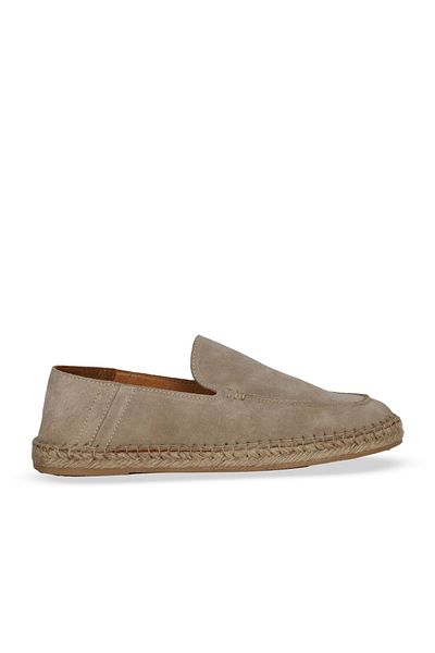 Bueno Shoes Beige Suede Men's Espadrille Shoes 14Mafr100