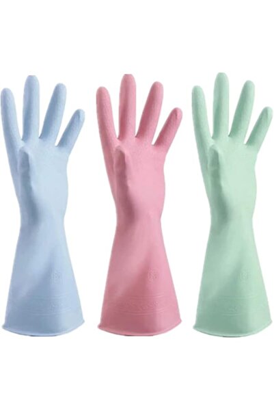 Generic قفازات YHRY المطاطية لتنظيف الأطباق المصنوعة من مادة PVC، قابلة لإعاد...