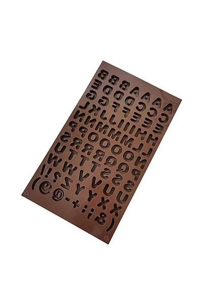 Generic Silicone Alphabet & Number Chocolate Mould