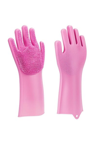 Generic قفازات فيتو السيليكونية غير القابلة للانزلاق لغسل الأطباق - قفازات تن...